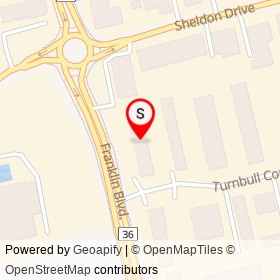 Praxair on Franklin Boulevard, Cambridge Ontario - location map