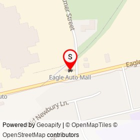 Eagle Auto Mall on Eagle Street North, Cambridge Ontario - location map