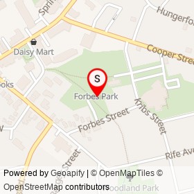 Splash Pad on Forbes Street, Cambridge Ontario - location map