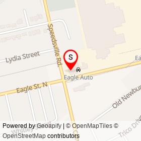 Champion Automotive on Eagle Street North, Cambridge Ontario - location map