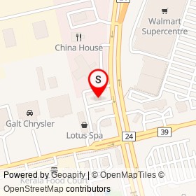 Economy Lube on Hespeler Road, Cambridge Ontario - location map