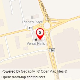 Tim Hortons on Franklin Boulevard, Cambridge Ontario - location map