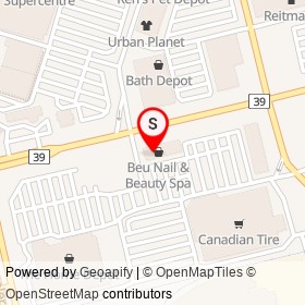 Magicuts on Pinebush Road, Cambridge Ontario - location map