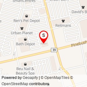 George Richards Big & Tall Menswear on Pinebush Road, Cambridge Ontario - location map