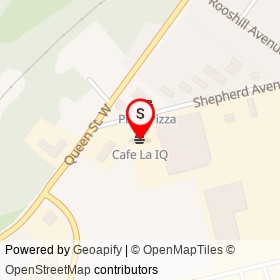 Cafe La IQ on Shepherd Avenue, Cambridge Ontario - location map