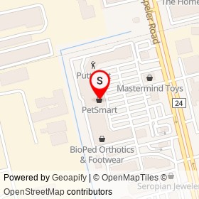 PetSmart on Hespeler Road, Cambridge Ontario - location map