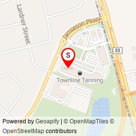 Townline Animal Hospital on Jamieson Parkway, Cambridge Ontario - location map
