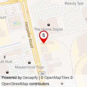 Action auto leasing on Hespeler Road, Cambridge Ontario - location map