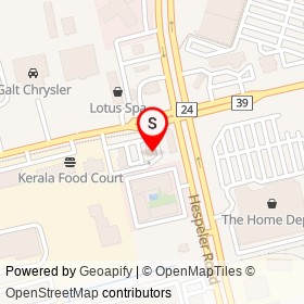 Tim Hortons on Eagle Street, Cambridge Ontario - location map