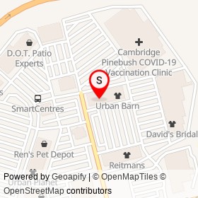 Esprit on Conestoga Boulevard, Cambridge Ontario - location map