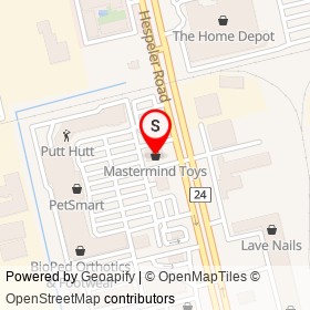 Mastermind Toys on Hespeler Road, Cambridge Ontario - location map