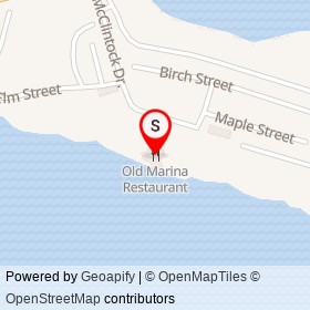 Old Marina Restaurant on Lake Avenue, Puslinch Ontario - location map
