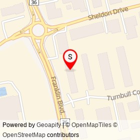 Gerrie Electric Supply on Franklin Boulevard, Cambridge Ontario - location map
