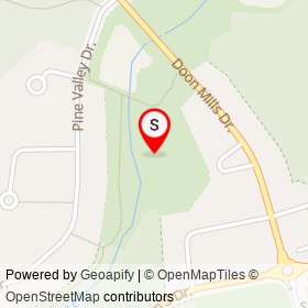 Doon Creek Natural Area on Forest Edge Trail, Kitchener Ontario - location map