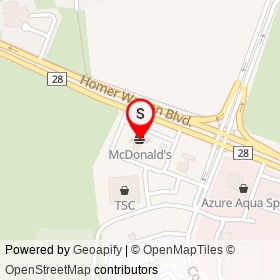 McDonald's on Homer Watson Boulevard, Kitchener Ontario - location map