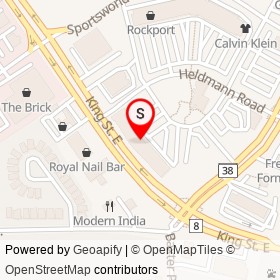 Bombay Bhel on King Street East, Kitchener Ontario - location map