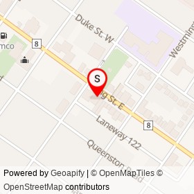 Preston Physiotherapy Centre on King Street East, Cambridge Ontario - location map
