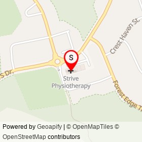 Strive Physiotherapy on Doon South Drive, Kitchener Ontario - location map
