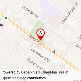 Nest on King Street East, Cambridge Ontario - location map