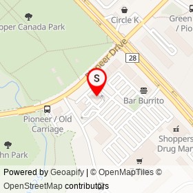Dairy Queen on Pioneer Drive, Kitchener Ontario - location map