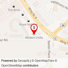 Modern India on Pioneer Tower Road, Kitchener Ontario - location map