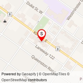 Tisha's on King Street East, Cambridge Ontario - location map