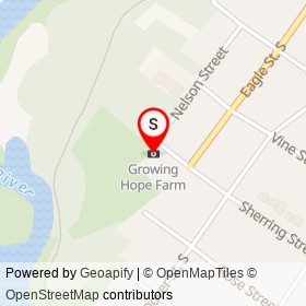 Growing Hope Farm on Sherring Street, Cambridge Ontario - location map