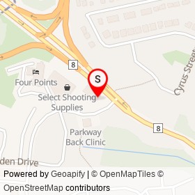 Little Short Stop on Preston Parkway, Cambridge Ontario - location map