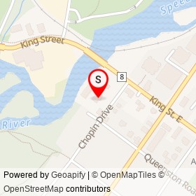 The Beer Store on Chopin Drive, Cambridge Ontario - location map