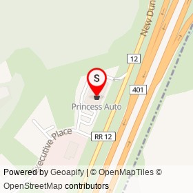 Princess Auto on New Dundee Road, Kitchener Ontario - location map