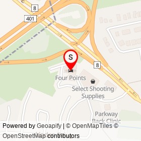 Four Points on Shantz Hill Road, Cambridge Ontario - location map