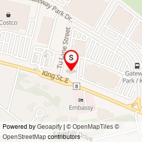 East Side Mario's on Gateway Park Drive, Kitchener Ontario - location map