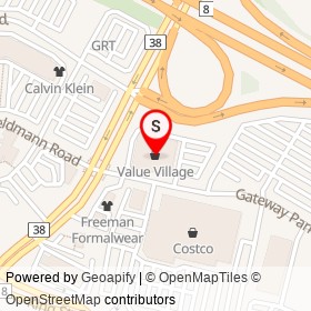 Value Village on Gateway Park Drive, Kitchener Ontario - location map