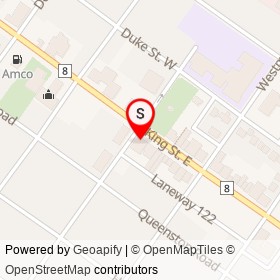 Nail Supply on King Street East, Cambridge Ontario - location map