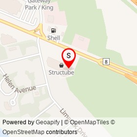 Goemans Appliances on King Street East, Kitchener Ontario - location map