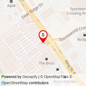 Tim Hortons on Sportsworld Crossing Road, Kitchener Ontario - location map