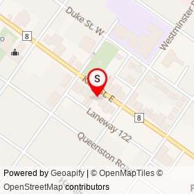No Name Provided on King Street East, Cambridge Ontario - location map