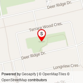 Deer Ridge on , Kitchener Ontario - location map