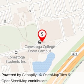 Tim Hortons on Doon Valley Drive, Kitchener Ontario - location map