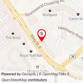 Borealis Grille & Bar on King Street East, Kitchener Ontario - location map