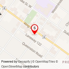 Altima Dental Centre on King Street East, Cambridge Ontario - location map