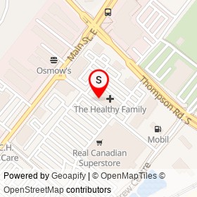 Factory Tile Depot on Main Street East, Milton Ontario - location map
