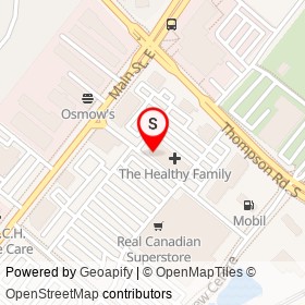 Rogers on Main Street East, Milton Ontario - location map