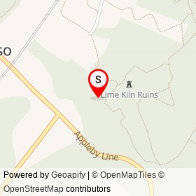 Kelso Conservation Area on Fire, Kelso Ontario - location map