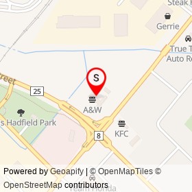 CIBC on Martin Street, Milton Ontario - location map