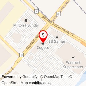 Cogeco on Steeles Avenue East, Milton Ontario - location map