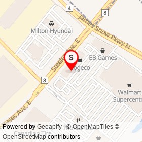 Addition Elle on Steeles Avenue East, Milton Ontario - location map