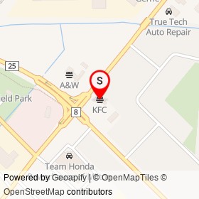 KFC on Steeles Avenue East, Milton Ontario - location map