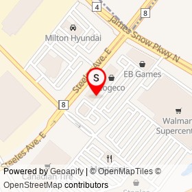 Reitmans on Steeles Avenue East, Milton Ontario - location map