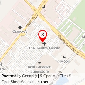 Baskin-Robbins on Main Street East, Milton Ontario - location map